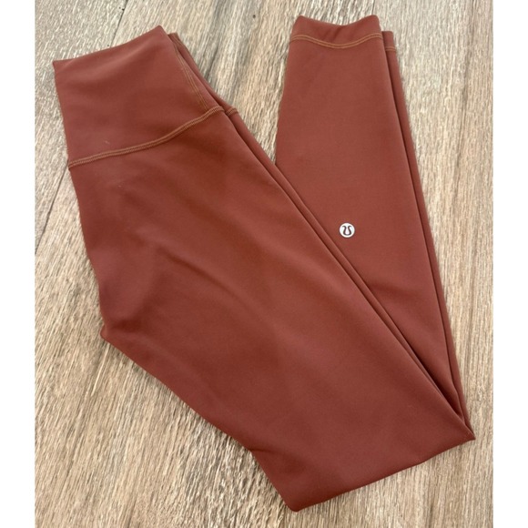 Lululemon Wunder Train High Rise Leggings Brown Size 2 - Picture 8 of 8